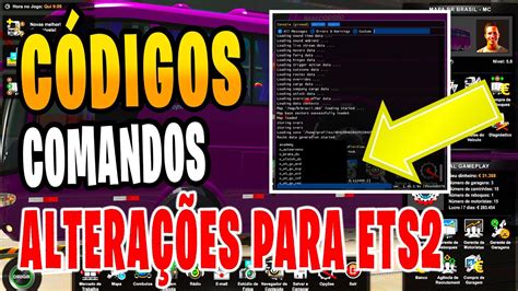 COMANDOS CÓDIGOS NA DESCRIÇÃO PARA USAR NO CONSOLE DO EURO TRUCKS