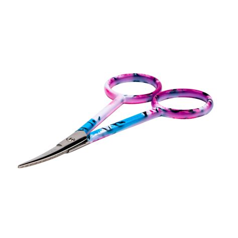 4in Forged Embroidery Scissors Curved Tip Graffiti Printed Handle