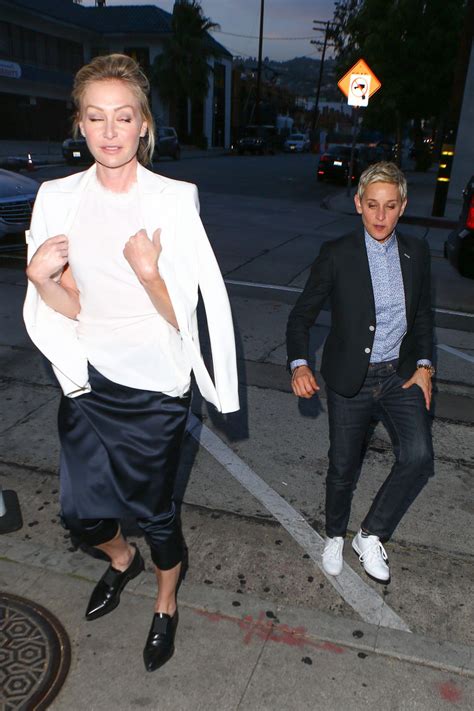 ELLEN DEGENERES and PORTIA DE ROSSI at Craig’s Restaurant in West ...