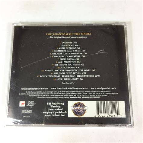 The Phantom Of The Opera Movie Soundtrack By Original Motion Picture