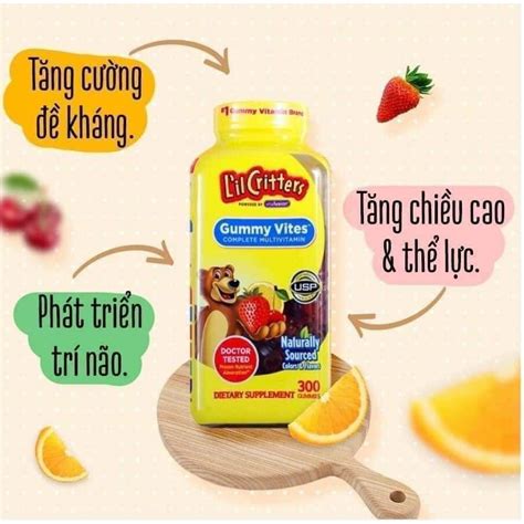 Mua Kẹo dẻo gấu bổ sung vitamin tổng hợp cho trẻ em L il Critters Gummy