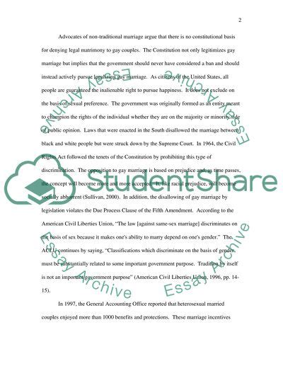 Same Sex Marriage Research Paper Example Topics And Well Written