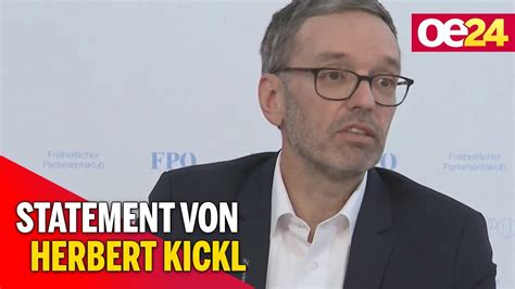 Wien Wahl Statement Von Herbert Kickl YouTube