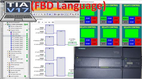 Tia Portal V Connect With Plc S Fbd Language Youtube