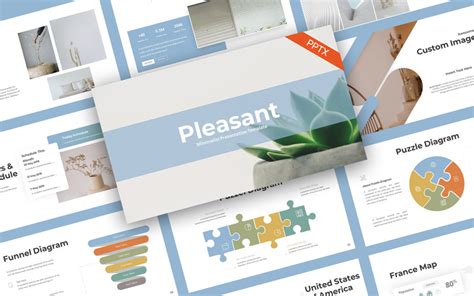 Plantilla de PowerPoint minimalista agradable