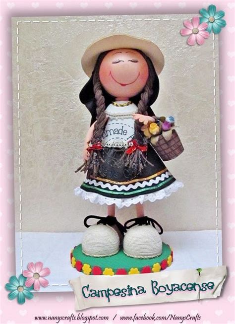 Campesina Boyacense by Nanys Crafts Manualidades Muñequitas tiernas