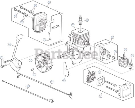 Craftsman B 2200 Cmxgaamrbl25 41arbl25793 Craftsman Handheld Blower Engine Assembly Parts