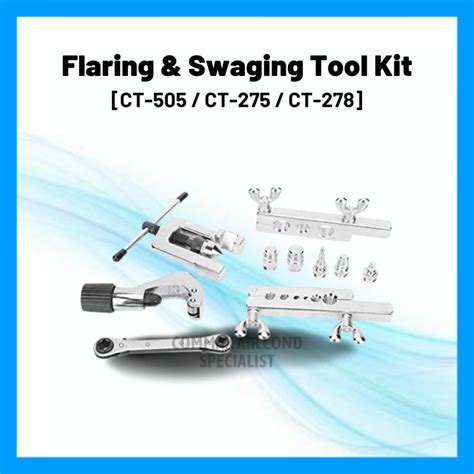 Flaring Tool Set CT 505 CT 275 CT 278 Flaring Swaging Tool Kit Air