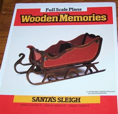 Wooden Santa's Sleigh FULL SCALE PLANS by ShymaliLlamas on Etsy