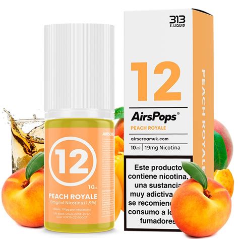 313 Nic Salts By Airscream No12 Peach Royale 10ml Al Mejor Precio