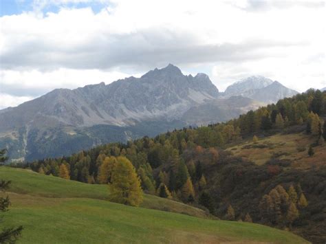 sanfte Herbstlandschaft in der Gegend von Savognin im Kanton Graubünden