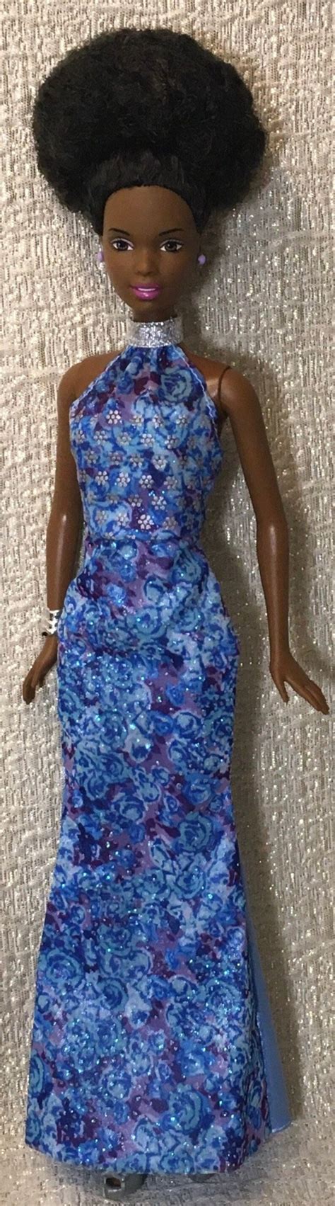 Custom African American Barbie Vintage Barbie Restyled Afro Hair