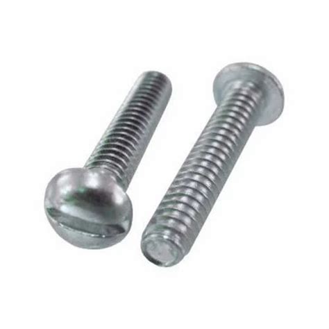 Mild Steel MS Round Head Screw Size 2 5 To 15 Mm At Rs 90 Kilogram In