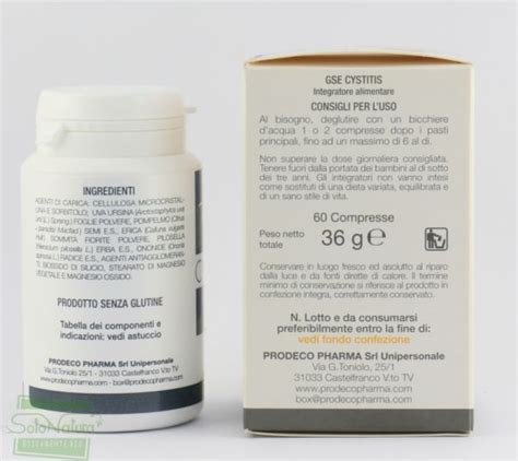 GSE INTIMO CYSTITIS INTEGRATORE ALIMENTARE 60 Cmp PRODECO PHARMA