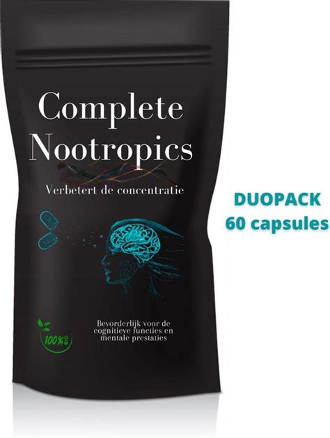 Holland Rose™ Complete Nootropics Focus Supplementen Duopack 60