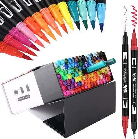 Hhhouu Farben Brush Marker Pinselstifte Journal Zubeh R Stifte