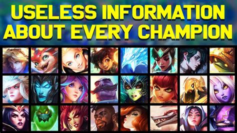 Useless Information About EVERY League Of Legends Champion YouTube