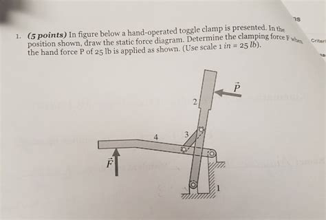 Solved Points In Figure Below A Hand Operated Toggle Chegg