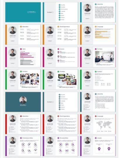 Clean and simple resume powerpoint presentation template. Use this ...