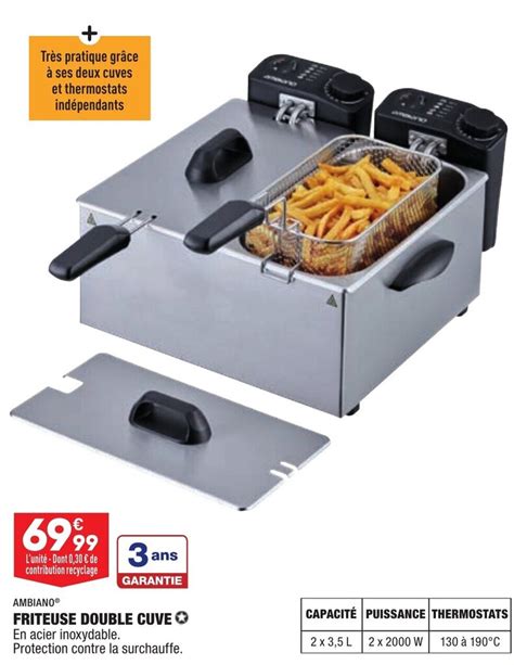 Promo Friteuse Double Cuve Chez ALDI