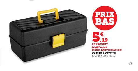 Promo Caisse à Outils chez Super U iCatalogue fr