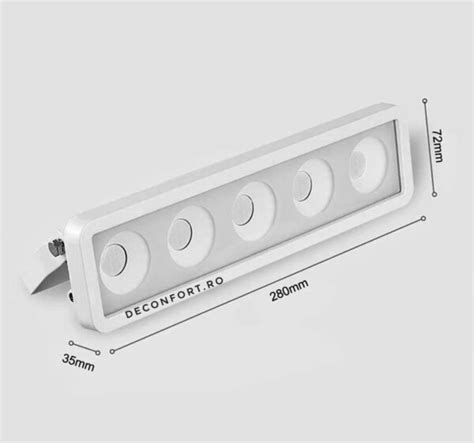 Proiector Led Cob W Liniar Iluminat Exterior Cu Releu Alimentare V