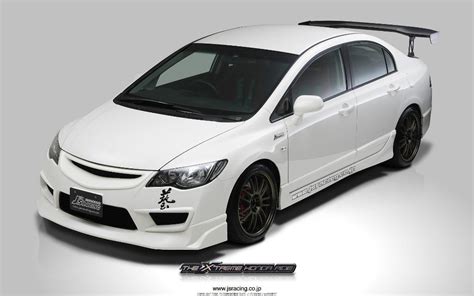 Honda Civic Fd2r Js Racing Style Front Bumper Lip Pu Material Provide