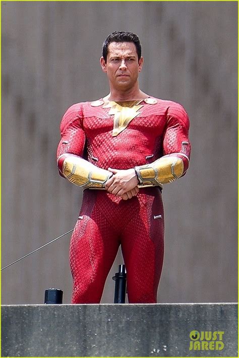 Zachary Levi Suits Up In His Brand New Superhero Costume For First