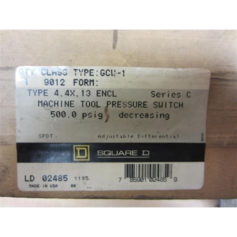 Square D Gcw Pressure Switch Gcw Mara Industrial