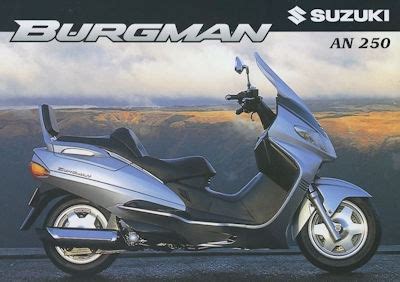 Motor Lit De Suzuki Burgman AN 250 Brochure 1998