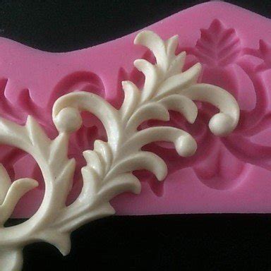 Sher D Flower Vine Icing Sugar Fondant Cake Border Mold Wedding Cake