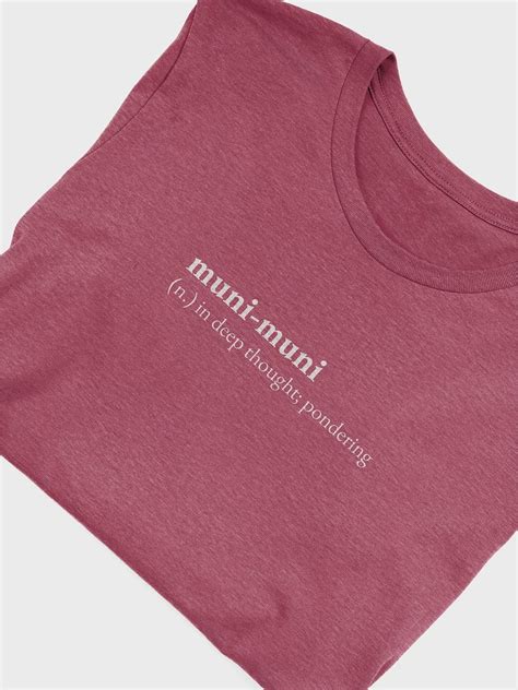 Muni Muni Definition T Shirt White Print Muni Muni