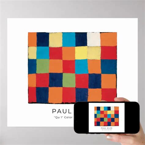 Paul Klee Qu Color Chart Fine Art Poster Zazzle