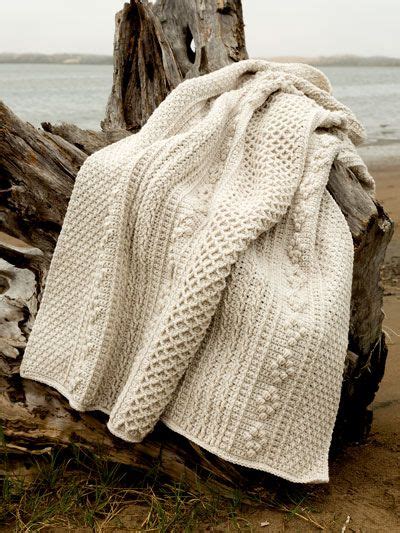 Crochet Aran Isle Throw Pattern Easy The Crochet Crowd Artofit