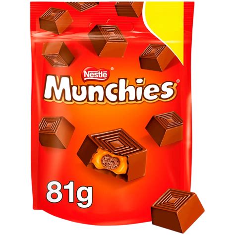 Munchies Milk Chocolate And Caramel Share Bag 285oz 81g Poppin Candy