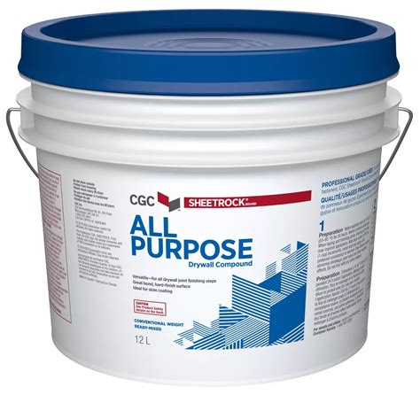 Cgc All Purpose Drywall Compound Ready Mixed 20 Kg Pail The Home