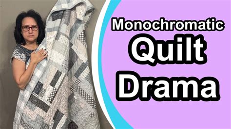 Scrappy Strip Quilt Monochromatic Quilt Tutorial Youtube