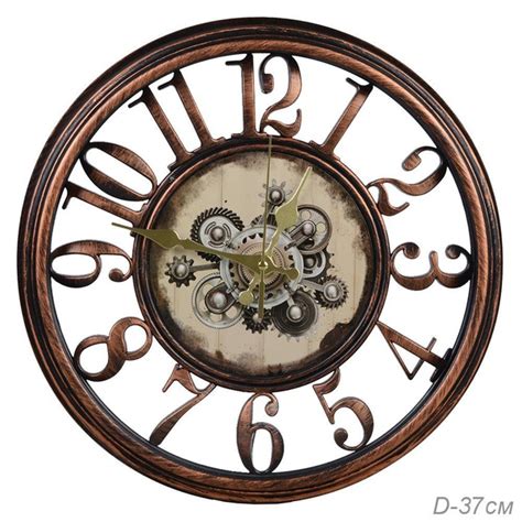 Часы настенные с открытым механизмом, диаметр 37 см - купить по низкой ...