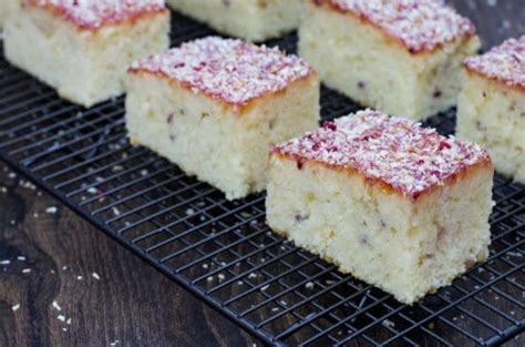 Raspberry Coconut Slice Recipe For Bakeries British Bakels