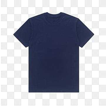 Mockup Tshirt Front Blue Navy Maket Depan Tshirt PNG Transparan