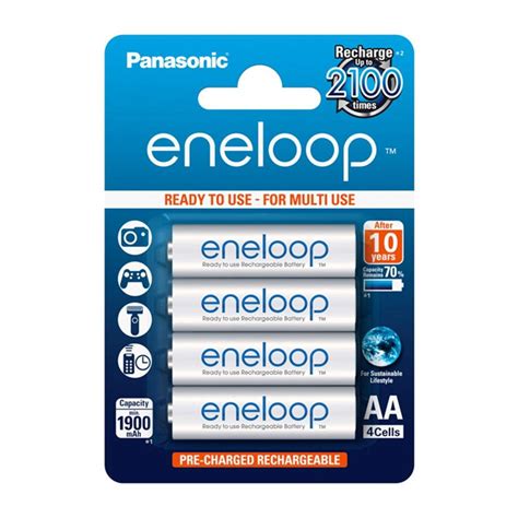 Panasonic Eneloop AA 1900 MAh Rechargeable Battery 4 Pack Everything