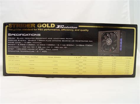 Silverstone Strider Gold Evolution Watt Power Supply Review