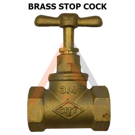 Brass Stop Cock Valve Water 3 4 Inch 20mm Shopee Malaysia