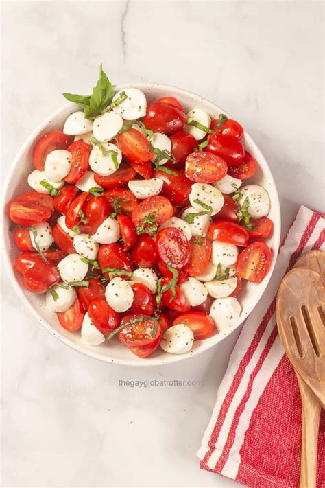 Cherry Tomato Caprese Salad The Gay Globetrotter