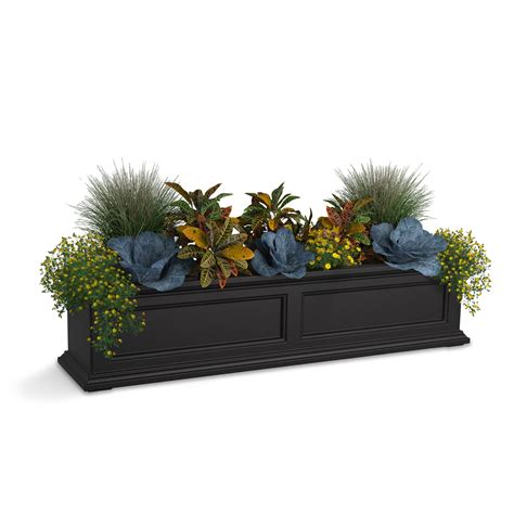 Mayne Fairfield 48 X 11 X 10 8 Rectangle Black Self Watering