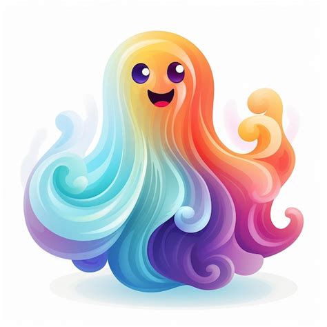 Premium Vector | Colorful ghost