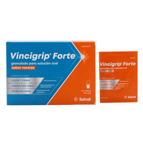 Vincigrip Forte Granulado Para Soluci N Oral Sabor Naranja Sobres