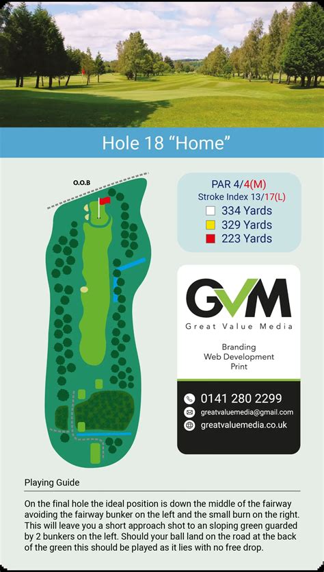 Hole by Hole Guide - Dumbarton Golf Club