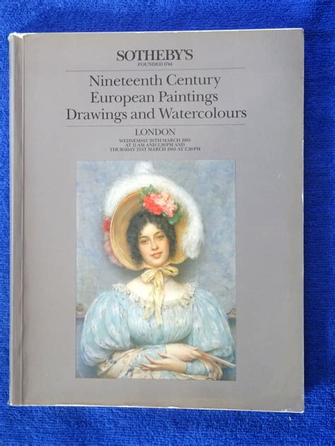 Nineteenth Century European Paintings Drawings Watercolours Wednesday