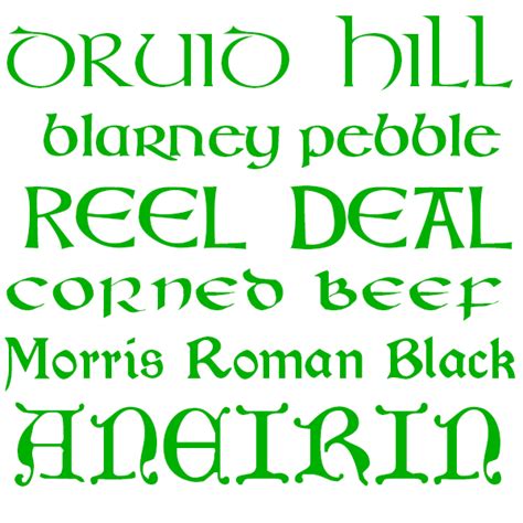 Free Celtic Fonts | MacAppware